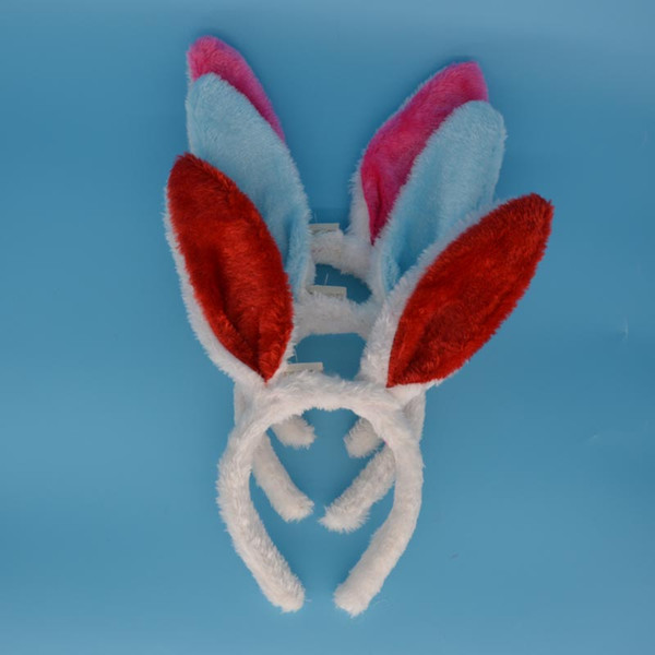 Women Girls LED rabbit flashing glow head hoop glow bunny ears headband xmas fun Party Light Headbands
