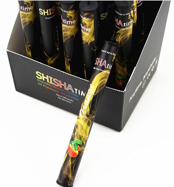 Hookah Eshisha disposable electronic cigarette tube E cigs 500 puffs 38 various fruit flavored hookahs Free Shipping good