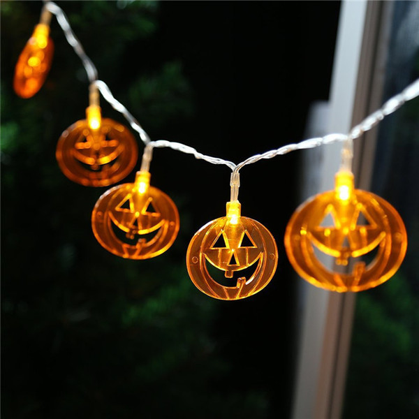 Halloween decorations, pumpkin lights, ghosts, spiders, skeletons, bats, LED, lights, strings, 10 lights. 20 lights 