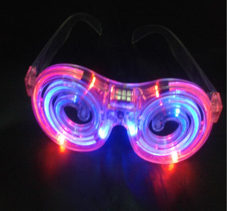 LED Glowing glasses concert cheer Halloween props lollipop glasses toys Led Rave Toy Christmas gifts