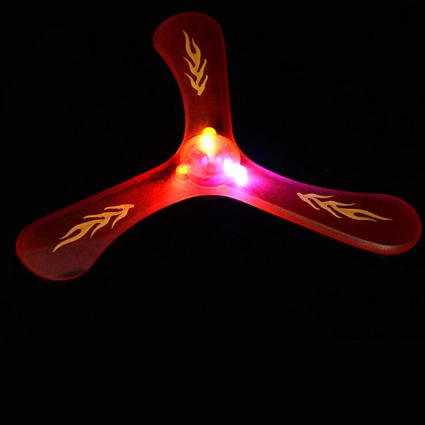 Colorful LED Glowing Flywheel Frisbee Flashing Light Up Boomerang Flying Saucer Toys Outdoor Sports Toy Event Party Supplies