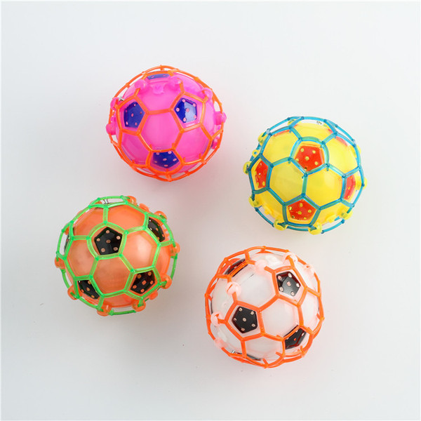 LED Flash Music Dance Football Colorful LED Flashing Light Toys Jump Balls For Creative Kids Festival Party Toys Gifts B33