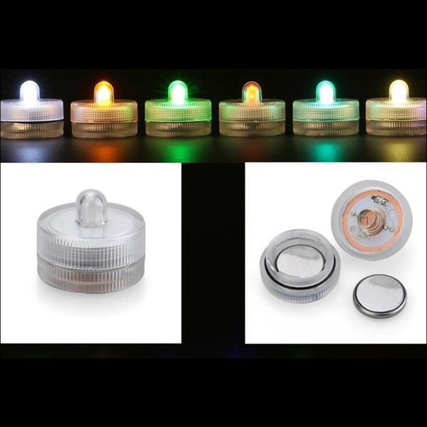 Candle light LED Submersible Waterproof Tea Lights battery power Decoration Candle Wedding Party Christmas High Quality decoration light