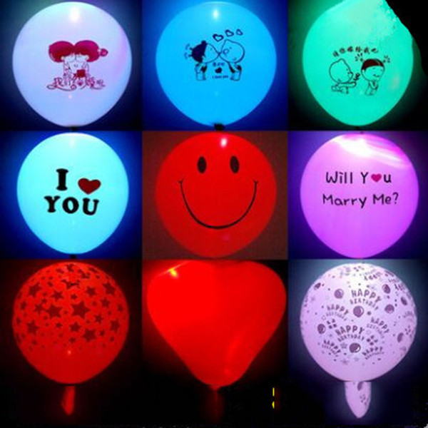 HOTTEST LED Lights Colorful Flashing Lights Balloons Weddings Weddings Parties Decorations Holiday Products Color Balloons