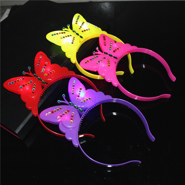 Bow Headband luminous children toy wholesale flash crown hoop buckle Hair Barrette