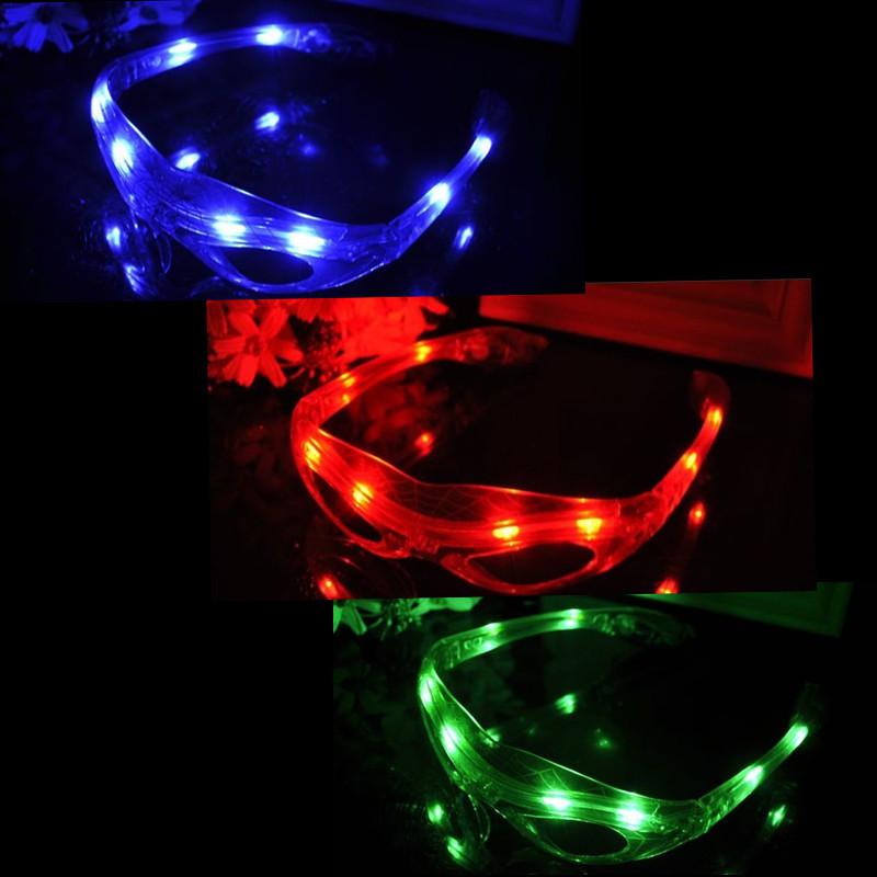 LED Spiderman Glasses Flashing Glasses Light Party Glow Mask Christmas Halloween Days Gift Novelty LED Glasses Led Rave Toy Party Glasses