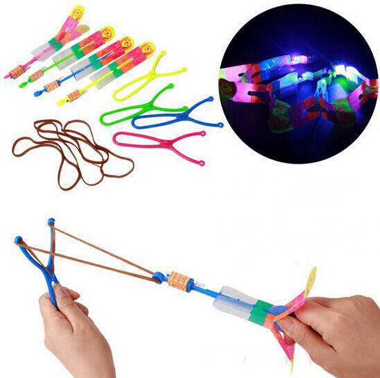 Novelty Children Toys Amazing LED Flying Arrow Helicopter for Sports Funny Slingshot birthday party supplies Kids' Gift