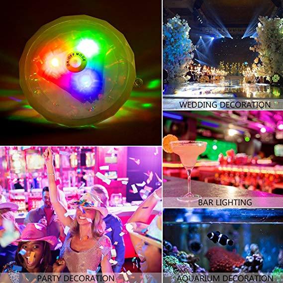 Waterproof Bathroom LED Light Toys Kids Funny Bath Toy Light up Toys Party