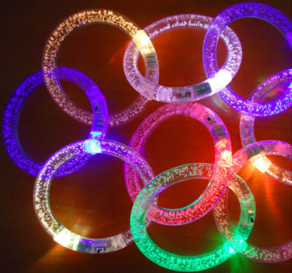 Luminescent Bracelet LED colorful acrylic Bracelet Christmas Led Rave toys Christmas props Luminescent toys wholesale F1025