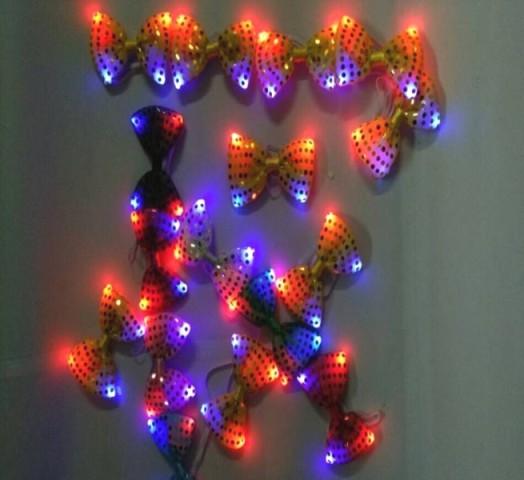 Fashion LED Glowing Tie Changeable Colors Flashing Tie Everyone Cool Decorations For Birthday Christmas Party Fast