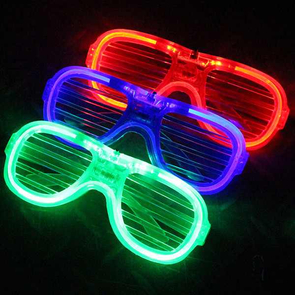 Blinds plastic cold light led cool luminous electronic glasses party supplies Christmas children's educational toys easy to carry