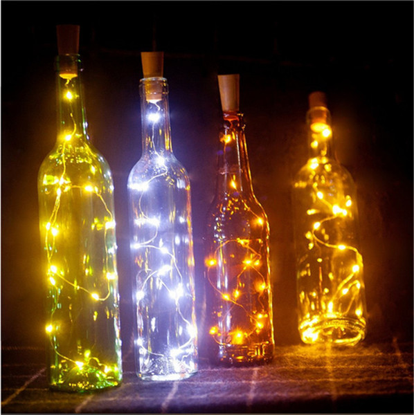 2M LED Strip Cork Shape Light Wine Stopper Lights 9 colors Article Lights Lamps Strips Decor Lights For Xmas Christmas Wedding Halloween