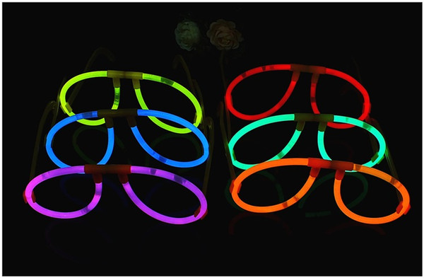 Glow Sticks Illuminating Glasses Concert Ball Christmas Halloween Light Up Party Tube Cheering Luminous Props Festival Decorative Glow Stick