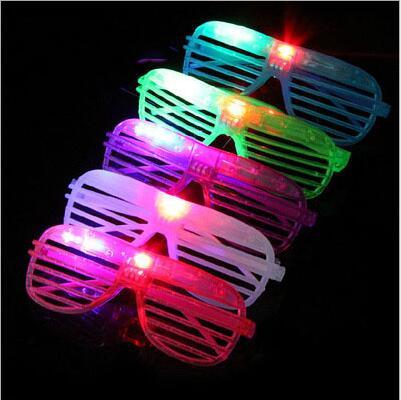 Kids Toys LED Shades Glow Shutter Glasses Light Up Flashing luminous Rave Wedding Bar Stage Performence Concert Cheer Atmosphere Props LT348