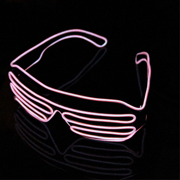 LED Party Glasses Fashion EL Wire glasses Birthday Halloween party Bar Decorative supplier Luminous Glasses Eyewear