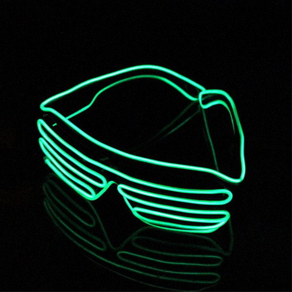 New LED Party Glasses Fashion EL Wire glasses Birthday Halloween party Bar Decorative supplier Luminous Glasses Eyewear