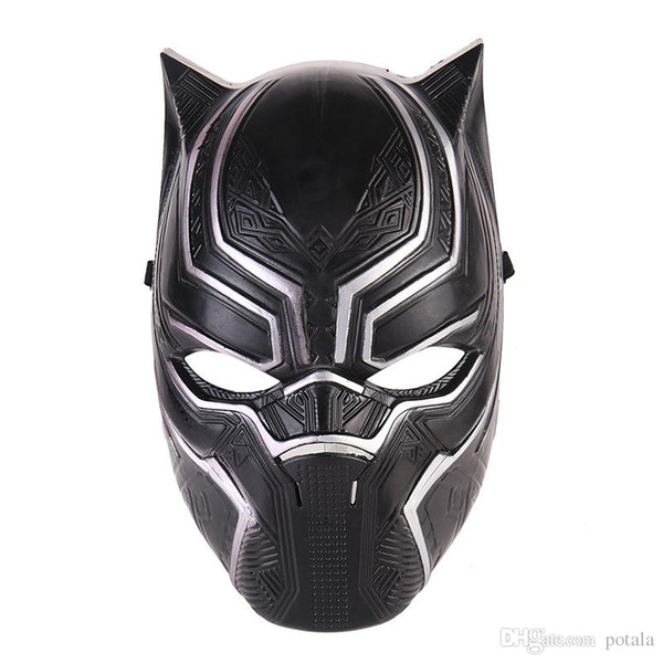 Black Panther Face Mask Halloween Realistic Men's Latex Party Mask Xmas PVC Cosplay Costume Adults Masquerade Christmas Movie Fantastic