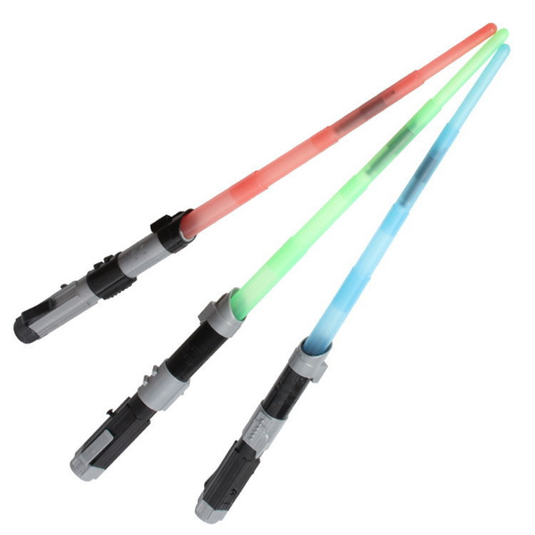 Sword toys LED Swords extendable laser LED light colorful saber plastic sword cosplay boys toys 120 P/L