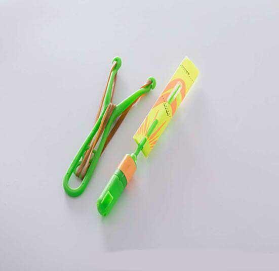 LED Flashing Whistle Slingshot Flying Arrow Light Fly Helicopter Children Glowing Toys Glow Party Christmas