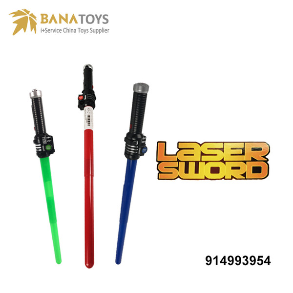 Planet Fighters Retractable Laser LED Sword Toy Led Light Saber with Light and Sound Sword Toy Three Colors 12pcs/Box Free Shipping