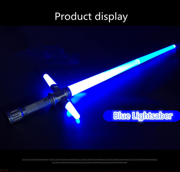 Free shipping Children Outdoors Lightsaber Toys Laser Sword Boy Gril Flashing Gift Cosplay Shine Sound Telescopic PVC