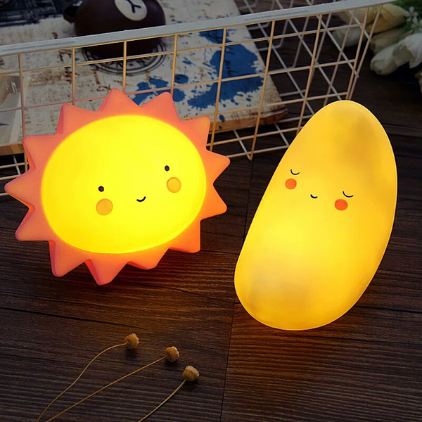 New brand sun,moon,star,night light children's luminous toy bedroom light ,luminescence dose not give off heat,avirulent