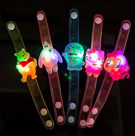 Children Gift Decoration LED Cartoon Strap LED Hand Strap LED Cartoon Bracelet Toy For Chid Pary