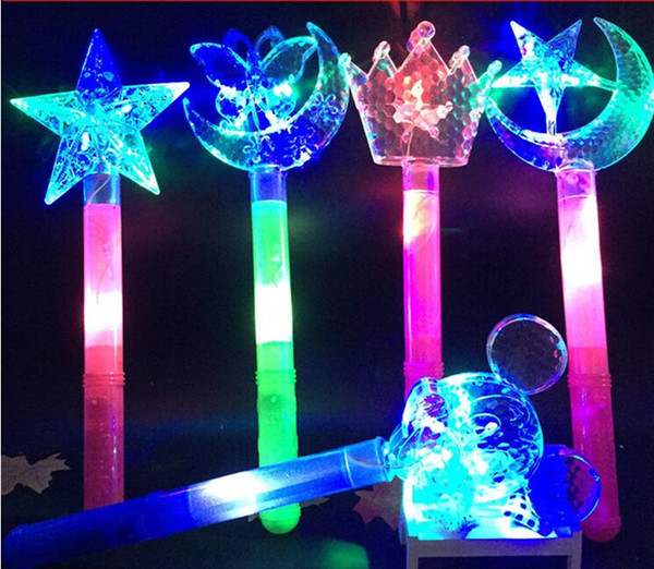 LED Toys Flashing Light Sticker Fairy Wand Party Concert Christmas Halloween Toys EMS Free High Quality