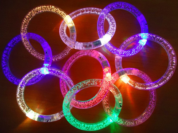 Wholesale --light up toys Led flashing blinking bracelet for Christmas party decoration for free ship