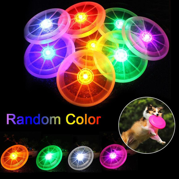 LED Flying Disk Light Up Frisbee Outdoor Sports Multi-Color Toys Pet Supplies Light Up Kids Sports Toys