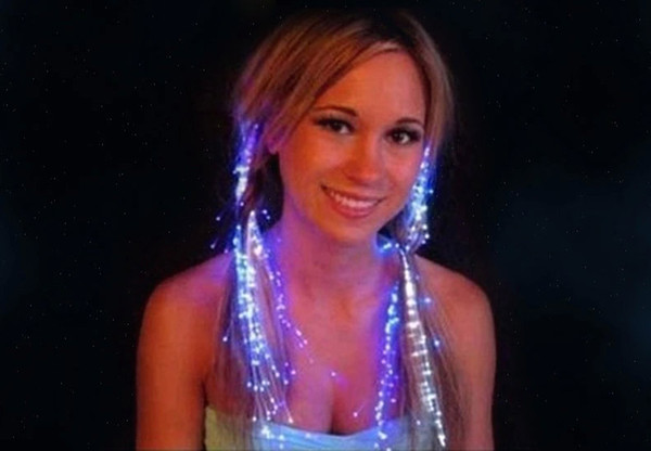 Led Hair Flash Braid Hair Decoration Fiber Luminous Braid for Christmas Party Holiday Colorful Toys Gift Free Ship