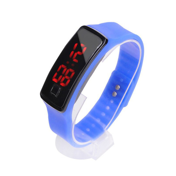 New Fashion Sport LED Watches Candy Jelly men women Silicone Rubber Touch Screen Digital Watches Bracelet Wrist watch discount price