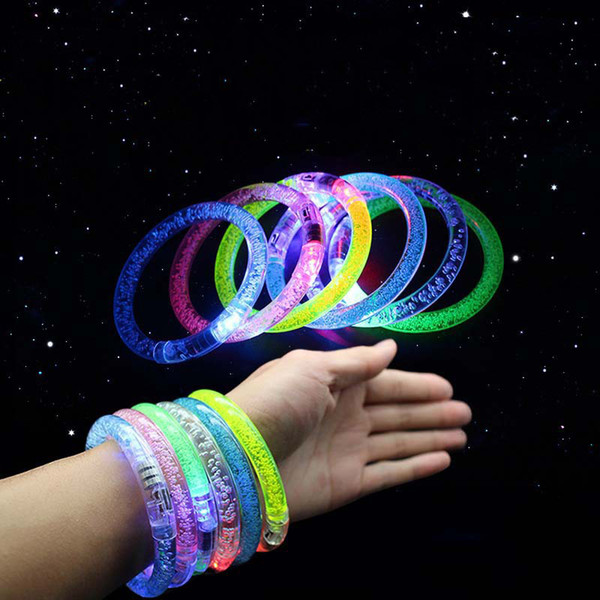 LED bracelet light up flashing Glowing bracelet Blinking Crystal bracelet Party Disco Christmas 0601789