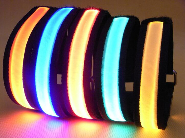 LED Armband Arm Belt Flashing Glowing Armband Belt Cheer Party Night Bars Outdoors Sporst Cycling Safety Armband Lights