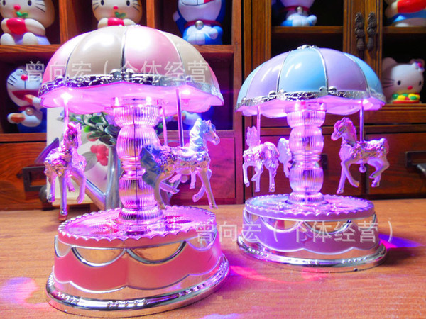 2016 New Carousel Music Boxes HOT Chrismas Birthday Gifts Merry-Go-Round Music Box For Kids Valentine's Gift Best Show In Love