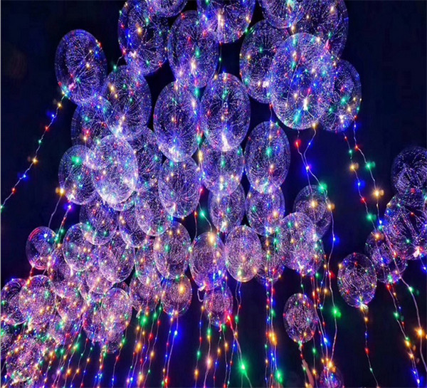 2017 Luminous Led Transparent 3 Meters Balloon Flashing Wedding Party Decorations Holiday Supplies Color Luminous Balloons Always Bright