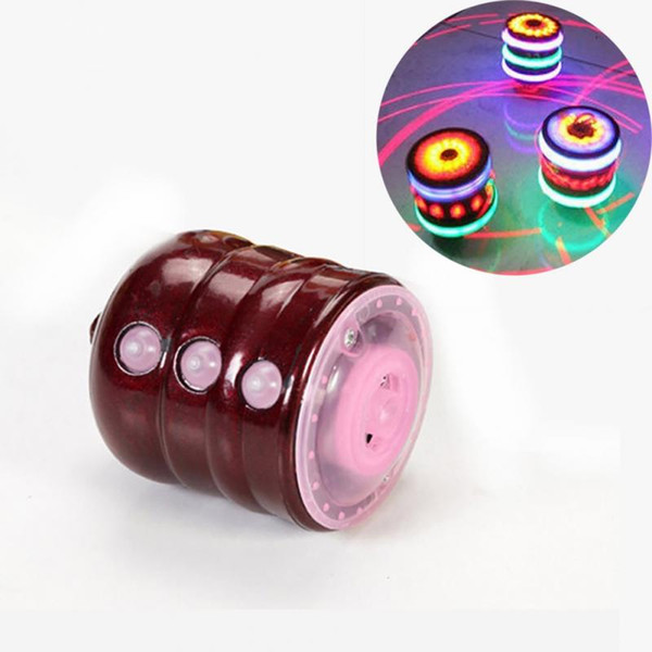 Boys Girl Fun Toys wood Spinning Top kids toys LED Lamp Light Music Laser Spinner Peg-Top Gyro Classic Spinner Toys Gift 