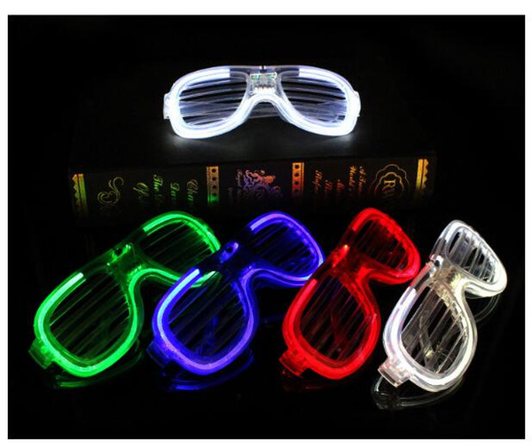 Shutter glasses LED luminous Festival glasses Flash booster glasse Holiday products LED children Toys Children's cool Sunglasses