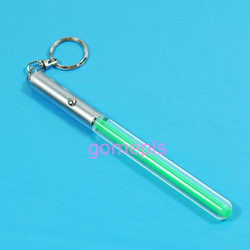 Wholesale- M89CHOT 20pcs/Lot Durable Glow Pen Flash Torch Magic Wand Stick Lightsaber Keychain LED Light