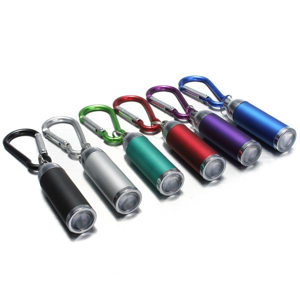 LED Flashlight Keychain Portable Hiking Flashlight Lamp Mini Light Telescopic Small Lights Strong Light LED Keyring Led Light Toys YFA64