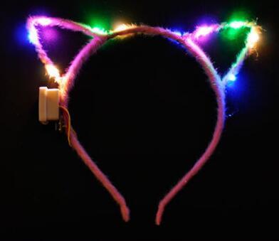 LED luminous hair hoop girl girl cat ear