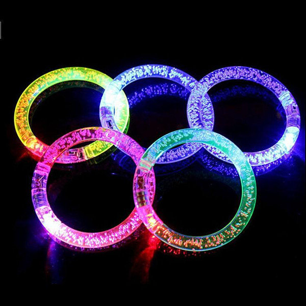 Nice Wholesale --light up toys Led flashing blinking bracelet for Christmas party decoration for free ship new year