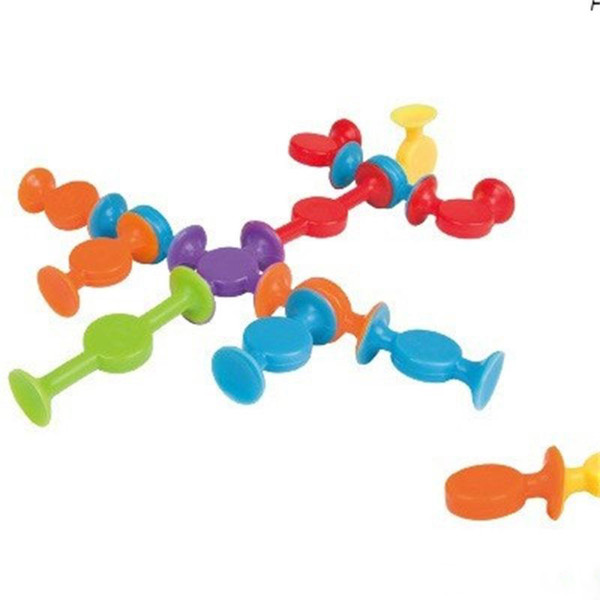 Splicing Suction Buckle Building Silicone DIY Sucker Blocks Intelligence Toys Novelty Items Assembled Children Gift Souptoys Canning