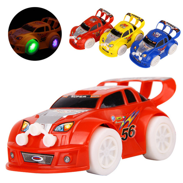 LED Car Toys LED Lighted Toys Cute Cars Different Color Kids Christmas Gift Race Car Model Lighting Play Music Kids Playing Safety Toy B11