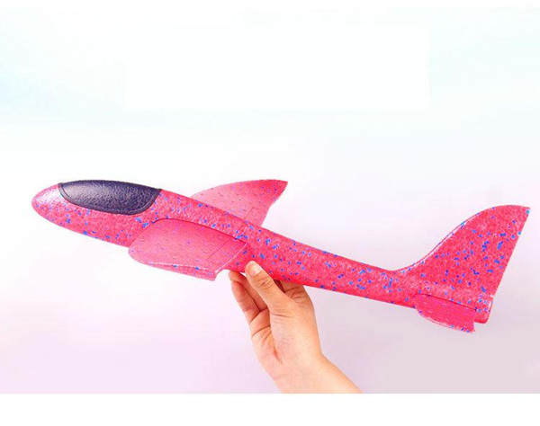 Hand Launch Throwing Glider Aircraft Inertial Foam EVA Airplane Toy Plane Model Outdoor Fun Sports Plane Model Interesting Toys 48cm 020