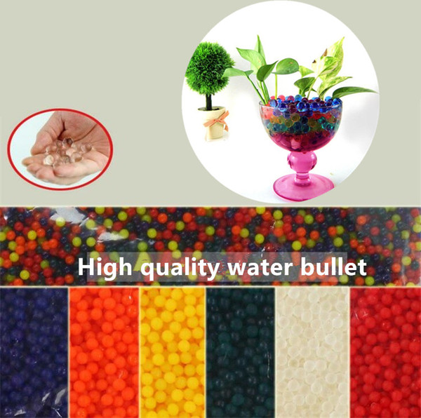 100 set/Lot Colorful Crystal toy Bullet Accessories Soft Water Bibulous Bullet toys 9-11mm Toy Accessories 4141-6