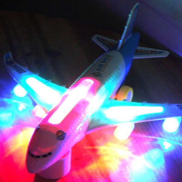 Funny Electric Airplane Toy Child Baby Toys Plane Model Moving Flashing Lights Sounds Kids Toys for Children Aircraft Plane