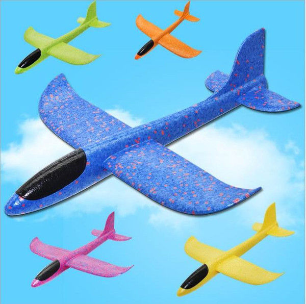 48cm Kids Foam Throwing Glider model Air Plane Inertia Aircraft Toys Hand Launch Airplane Model To glide the plane Flying Toys