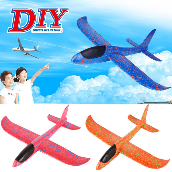 30PCS DIY Hand Launch Airplane Throwing Glider Plans Inertia Foam Aircraft Toys Airplane Model