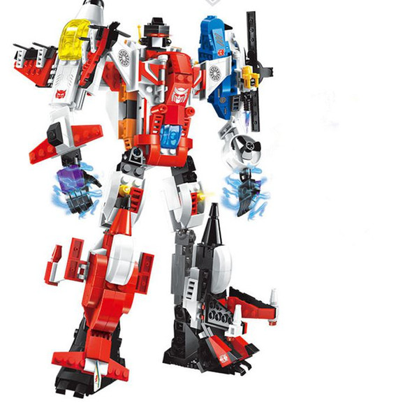 wholesales 3 style new Transformation Robot Figures Building Bricks Enlighten Mecha 6in1 Building Blocks Action Figures Bricks Toy